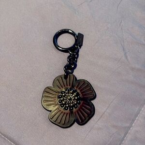 Coach Black Tea Rose Bag Charm